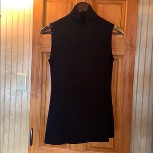 Black turtle neck tank top